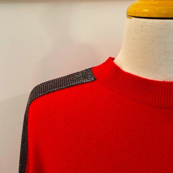 The Kooples Sweaters - NWOT - THE KOOPLES - Wool/Cashmere Blend Red Sweater with Embellished Shoulders